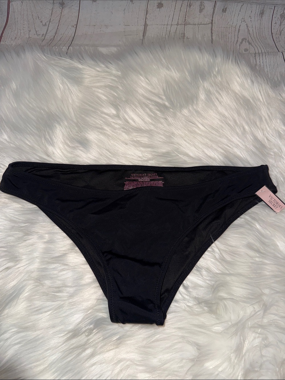 Victoria's Secret The Cheeky Black Bikini Bottom Size Medium